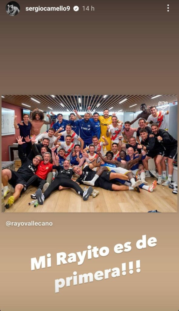 Los jugadores del Rayo celebraron la permanencia en Primera a través de redes sociales 2 WhatsApp Image 2024 05 20 at 12.06.35