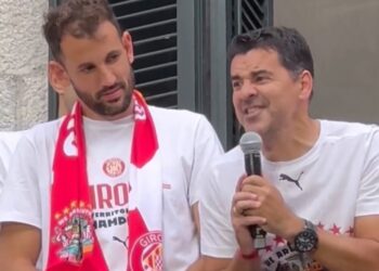 Míchel se acordó del Rayo en la celebración del Girona 14 img 2091 1