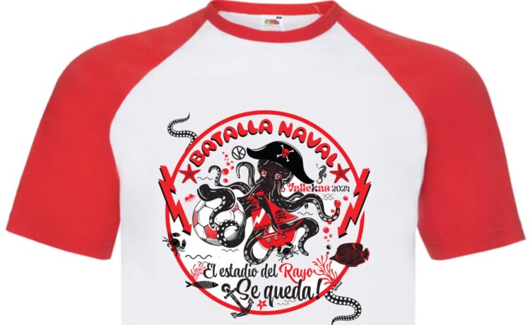 La camiseta de la Batalla Naval 2024 rendirá homenaje al Rayo Vallecano 1 Camiseta Batalla Naval