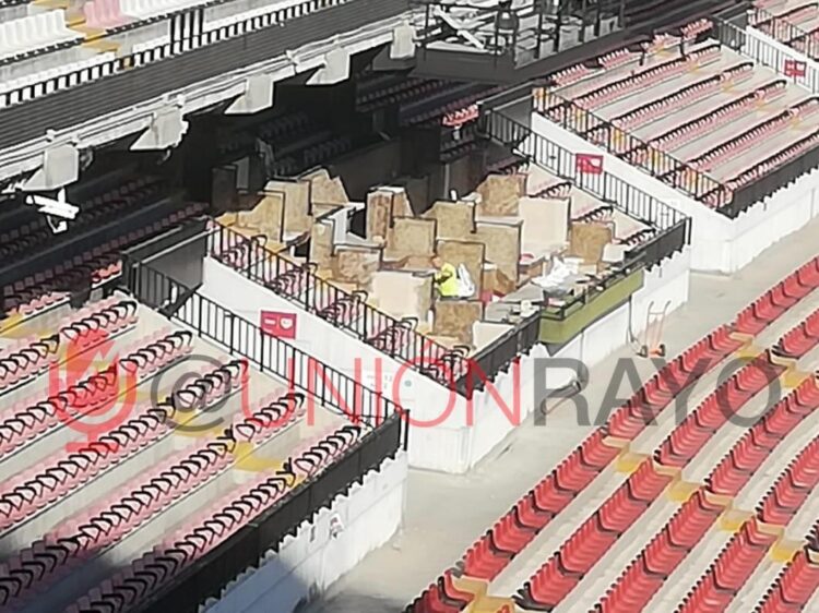 Obras de remodelación en el palco del Estadio de Vallecas 1 bbefa405 55bc 4826 b722 b5a9c8707c92 1