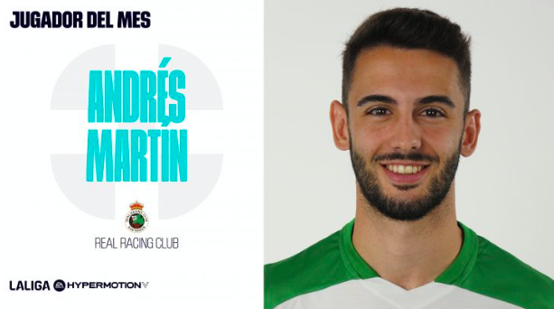 Andrés Martín elegido como mejor jugador de LaLiga Hypermotion en agosto 2 Andrés Martín