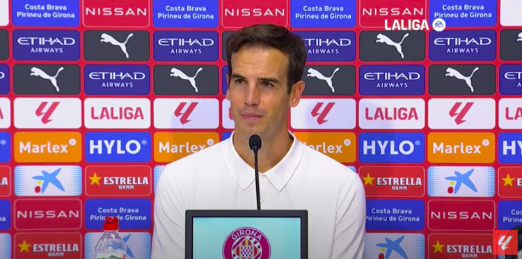 Íñigo Pérez muy autocrítico tras el empate ante el Girona: "Me he equivocado en el planteamiento de partido" 1 Íñigo Pérez Girona Rayo