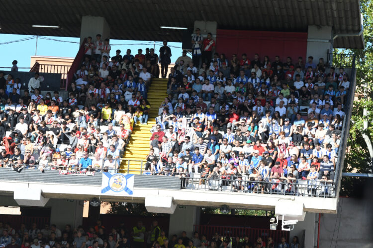 afición visitantes rayo leganés aplausos
