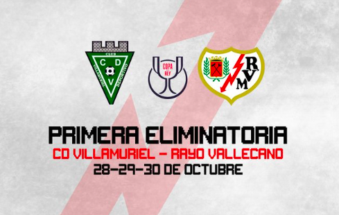Villamuriel vs Rayo Copa del Rey. Vía: @RayoVallecano
