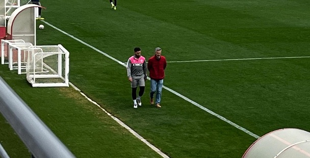 Embarba se retira de un entrenamiento donde Pep y RDT estuvieron al margen 1 Embarba