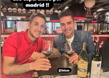 Trejo y Falcao cena