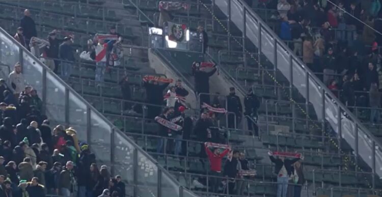 aficionados Rayo en Villamarín Betis