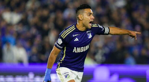 Falcao en Millonarios. Vía: Colprensa