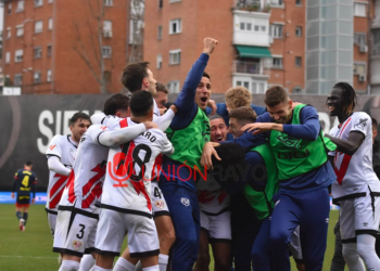 Rayo celebración gol