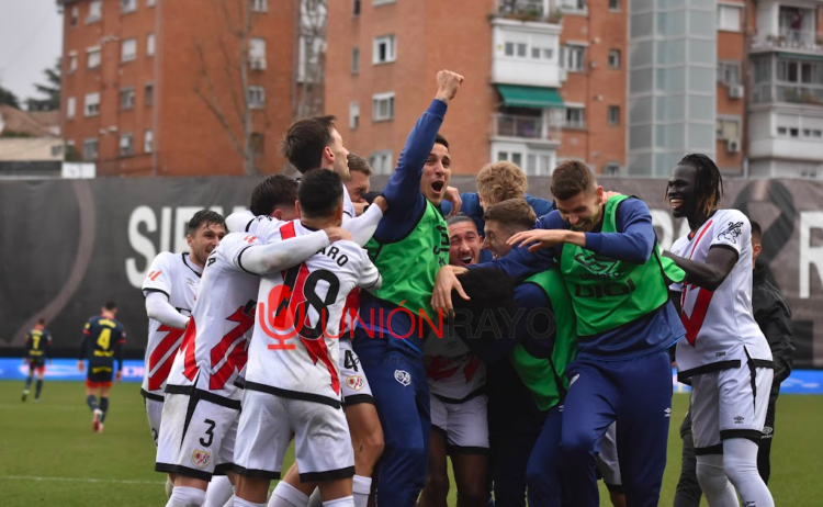 El Rayo Vallecano cierra la 25ª jornada en sexta posición 1 Rayo celebración gol