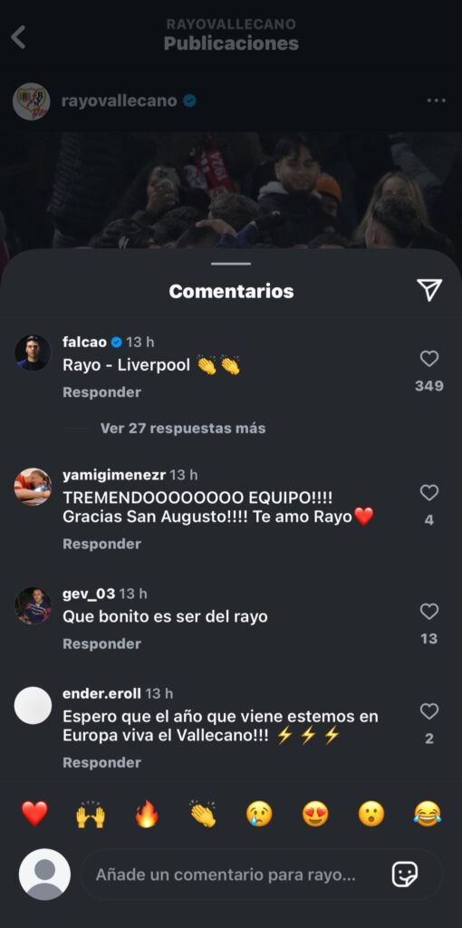 Falcao mensaje