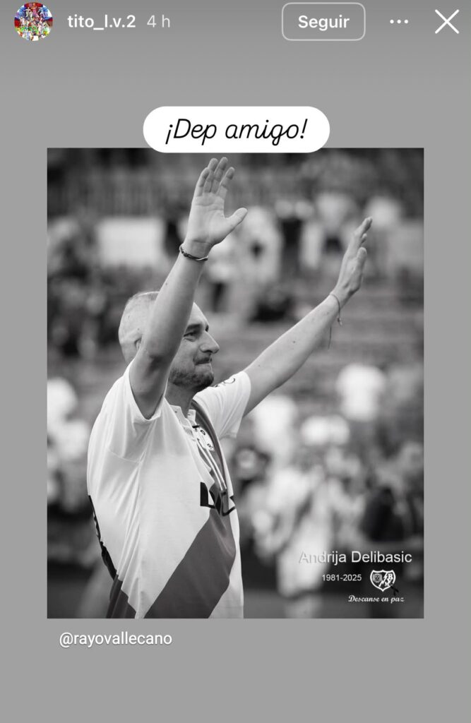 Coke, Tito, Javi Fuego y Amaya se despiden de Andrija Delibasic tras su fallecimiento 4 Tito Delibasic