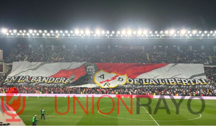 El tifo Rayo Real Madrid