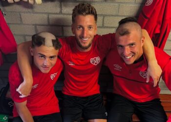 Becerra y Juanpe novatadas pelo Rayo