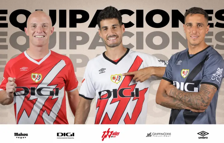 El Rayo el único equipo de LaLiga que no ha presentado sus nuevas equipaciones 1 equipaciones Rayo