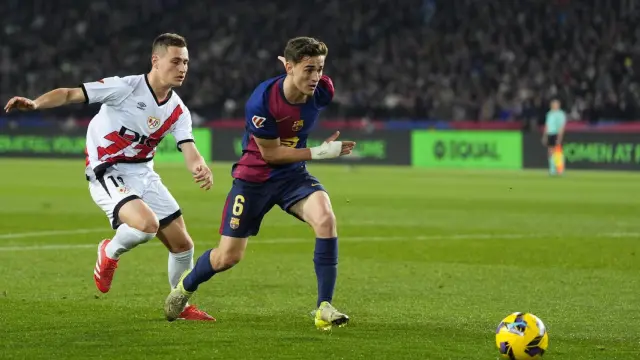 Gavi De Frutos Rayo Barça. Vía: EFE