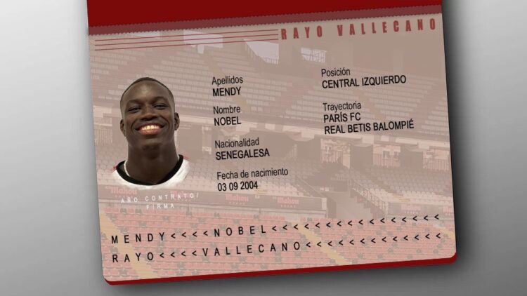 Mendy oficial rayo