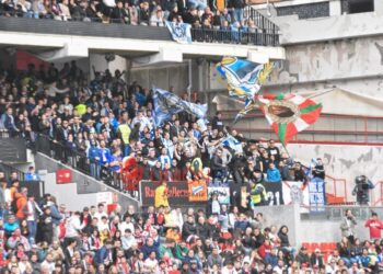 afición visitante Vallecas Rayo