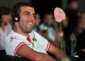 NANJING, CHINA - JULY 28: (CHINA OUT) Roberto Trashorras of Rayo Vallecano attends Qbao Football Live release conference at Shangri-La Hotel on July 28, 2015 in Nanjing, China. (Photo by Visual China Group via Getty Images/Visual China Group via Getty Images)