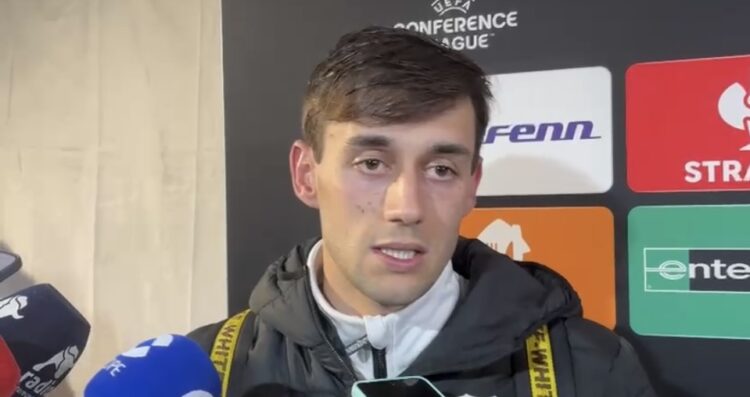 Pedro declaraciones post partido ante el Lech