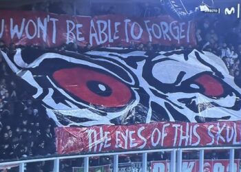 afición Rayo Bratislava desplazamiento