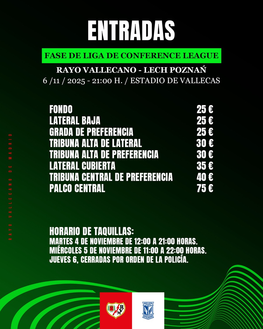 Información entradas para el Rayo Vallecano – Lech Poznan 2 img 3658