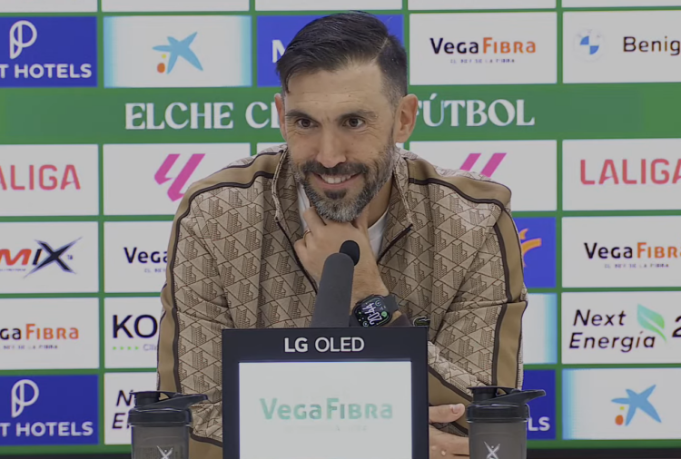 Eder Sarabia rueda de prensa elche-rayo 2025-26
