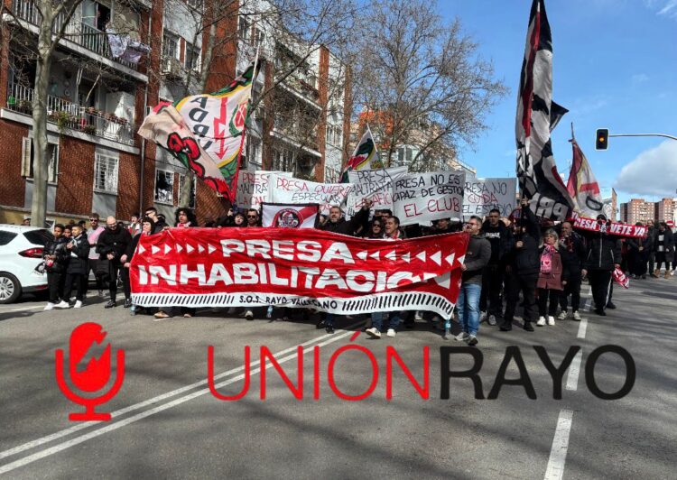 protesta aficionados Rayo