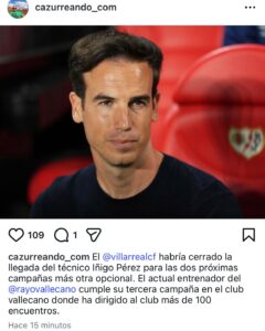 Íñigo Pérez más cerca de ser nuevo entrenador del Villarreal 2 WhatsApp Image 2026 04 16 at 19.00.25
