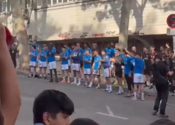 recibimiento Vallecas Rayo