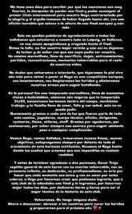 Augusto Batalla dedica unas emotivas palabras a la afición 3 Historia de Augusto Batalla