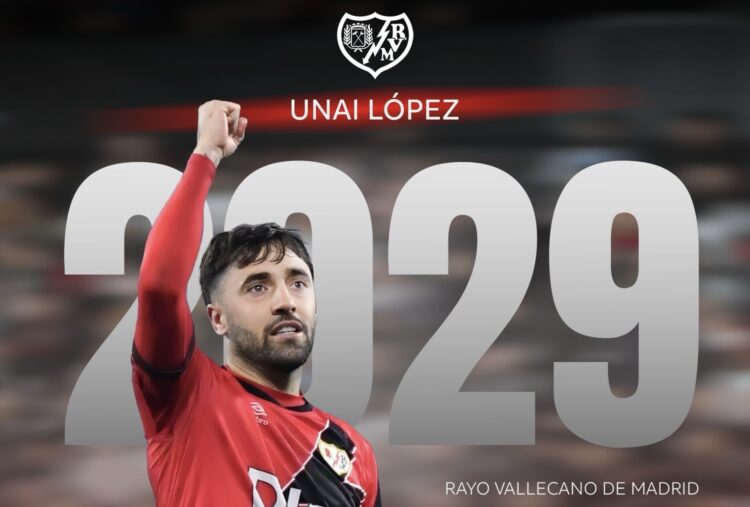 Oficial: Unai López renueva con el Rayo Vallecano hasta 2029 1 img 3956 1