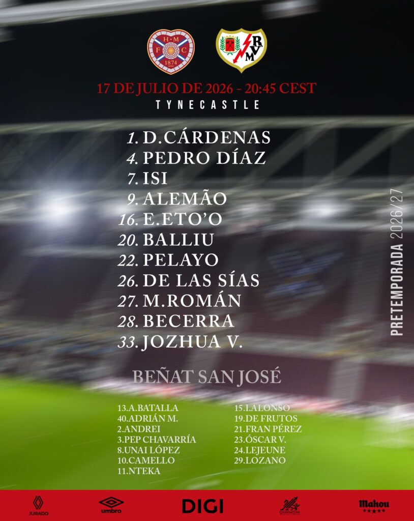Derrota del Rayo Vallecano ante el Heart of Midlothian (2-1) en el primer test de pretemporada 2 img 1005