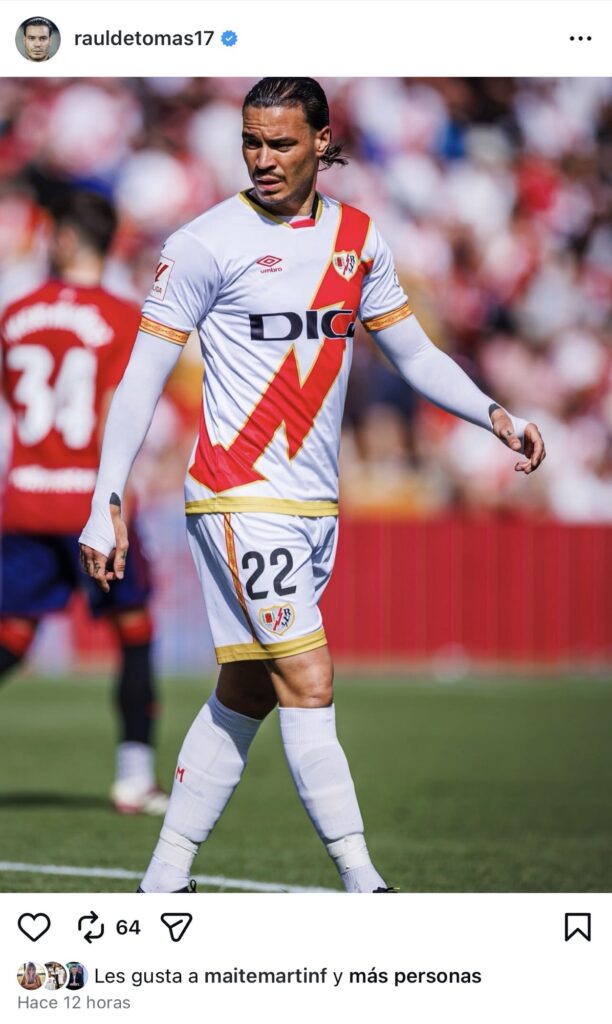 El guiño de RDT antes de su vuelta al Rayo Vallecano 2 img 4768 1
