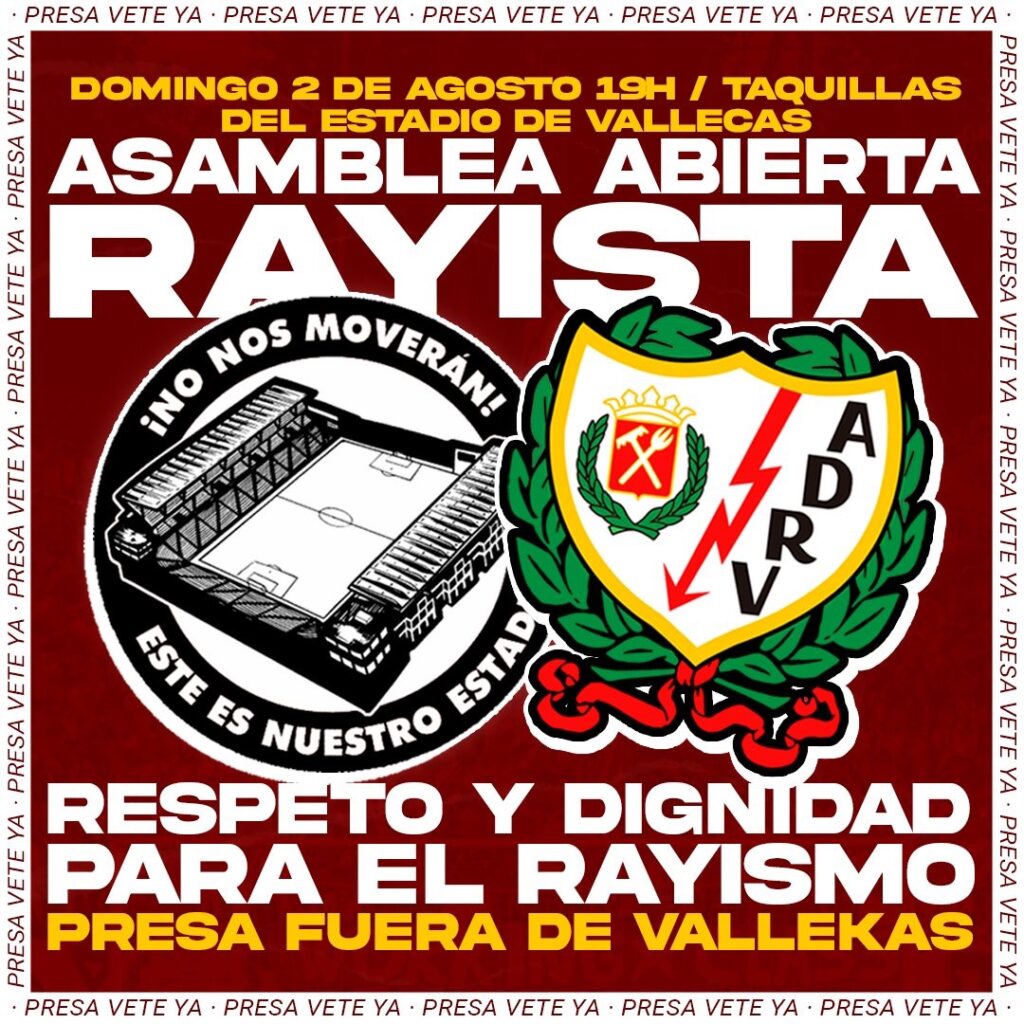 Plataforma ADRV convoca una asamblea abierta rayista para este domingo en el Estadio de Vallecas 2 img 1471