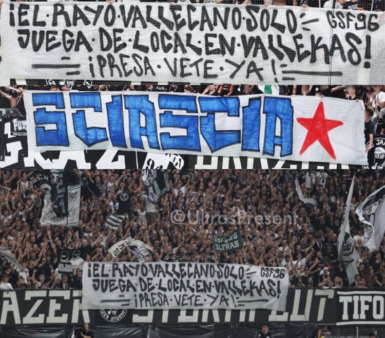La hinchada del Sturm Graz muestra su apoyo al Rayo y a la afición rayista 1 img 6395