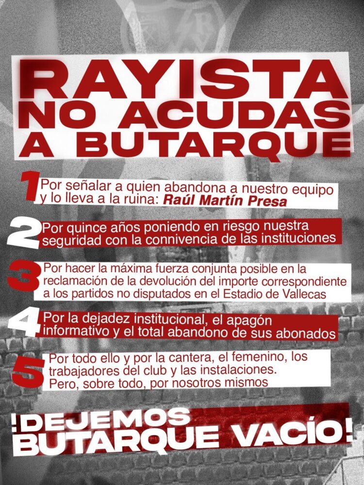 Bukaneros pide no acudir a Butarque: “¡Dejemos Butarque vacío!” 1 img 6742